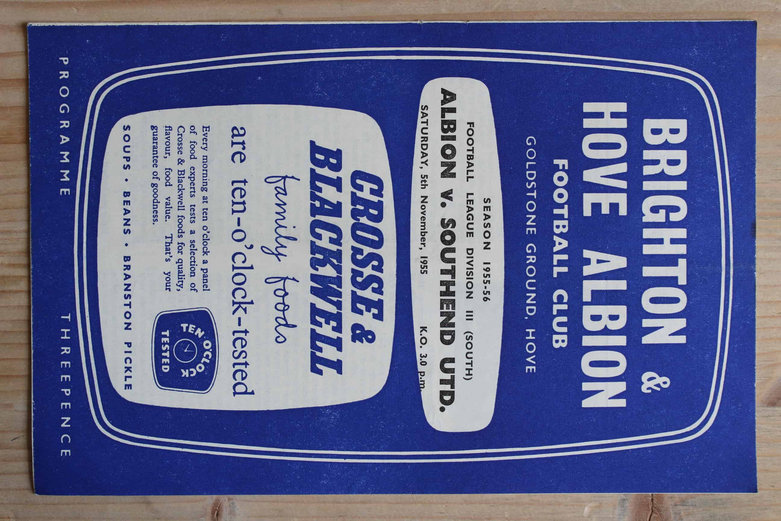 Brighton & Hove Albion FC v Southend United FC